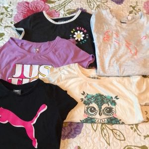 Bundle of girls t shirts